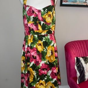 fun and flirty floral skater dress